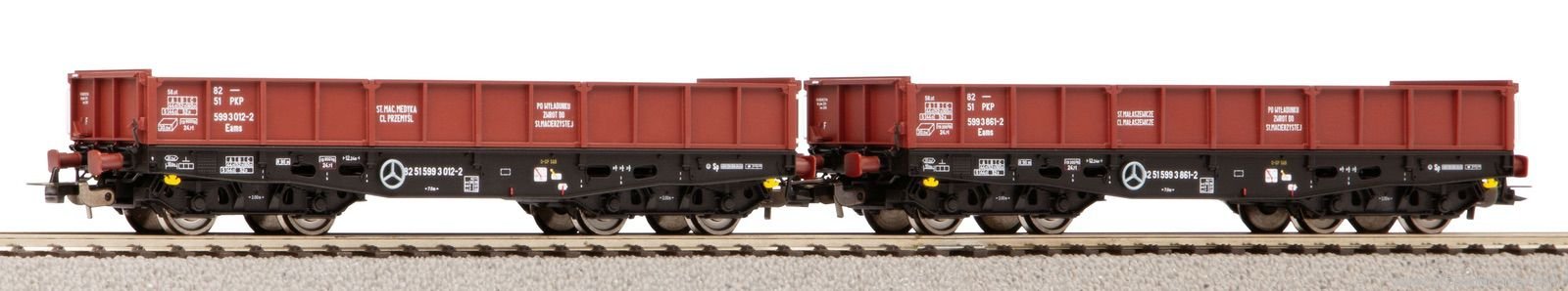 Piko 58231 2-Piece offener GÃ¼terwagen 401ZI Eams PKP 