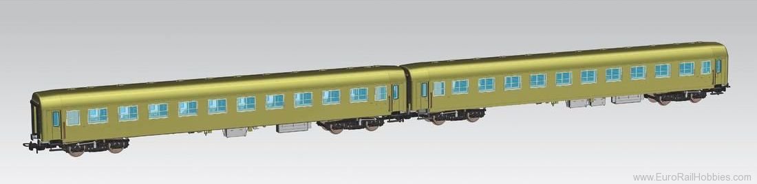 Piko 58390 2-Car Set Passenger Coach 111A PKP (Piko Expe