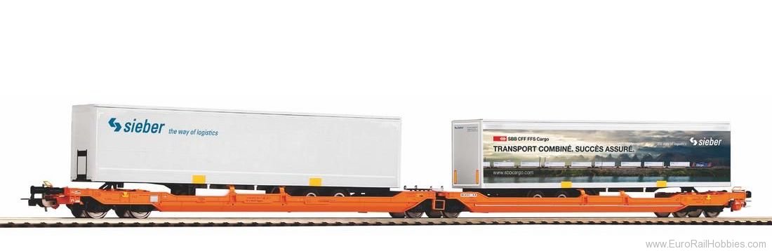 Piko 58972 Articulated intermodal car T3000e Wascosa VI,
