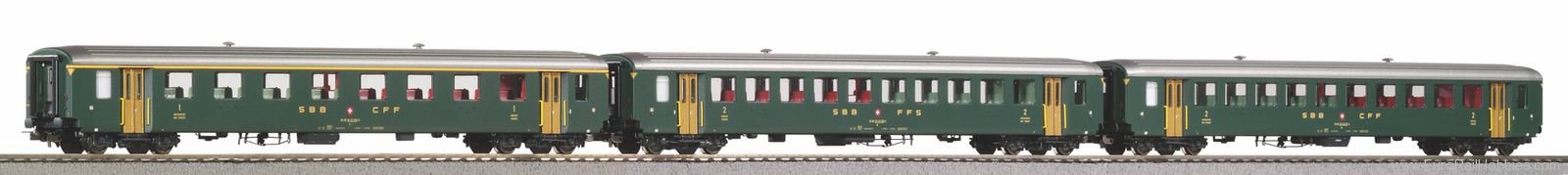 Piko 96792 3-Piece EW I-Wagen 1x A + 2x B SBB IV (Piko E