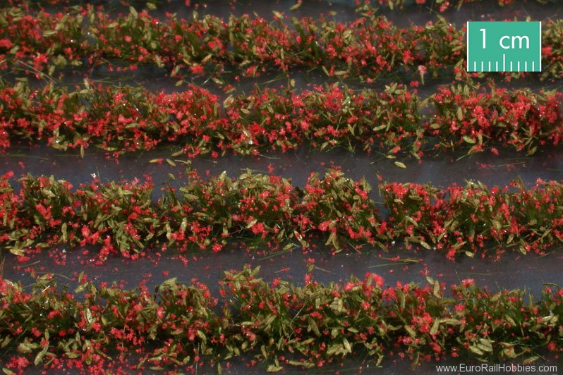 Silhouette Silflor MiniNatur 767-23 MiniNatur Grass Strips - Red Flower field, 21